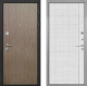 Входная металлическая Дверь Интекрон (INTECRON) Гектор Венге Коричневый В-07 с молдингом Лофт белый в Пущино