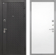 Входная металлическая Дверь Интекрон (INTECRON) Олимпия Black 4К Гладкая Силк Сноу в Пущино