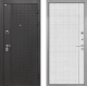 Входная металлическая Дверь Интекрон (INTECRON) Олимпия Black 4К В-07 с молдингом Лофт белый в Пущино