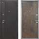 Входная металлическая Дверь Интекрон (INTECRON) Олимпия Black 4К Гладкая Гранж в Пущино