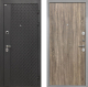 Входная металлическая Дверь Интекрон (INTECRON) Олимпия Black 4К Гладкая Дуб турин в Пущино