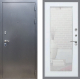 Входная металлическая Дверь Рекс (REX) 11 Зеркало Пастораль Белый ясень в Пущино