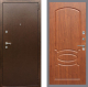 Входная металлическая Дверь Рекс (REX) 1А Медный Антик FL-128 Морёная берёза в Пущино