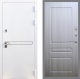 Входная металлическая Дверь Рекс (REX) 27 FL-243 Сандал белый в Пущино