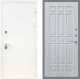 Входная металлическая Дверь Рекс (REX) 5 Белая Шагрень FL-33 Сандал белый в Пущино