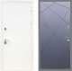 Входная металлическая Дверь Рекс (REX) 5 Белая Шагрень FL-291 Силк титан в Пущино