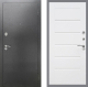 Входная металлическая Дверь Рекс (REX) 2А Серебро Антик Сити Белый ясень в Пущино
