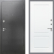 Входная металлическая Дверь Рекс (REX) 2А Серебро Антик FL-117 Силк Сноу в Пущино