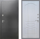 Входная металлическая Дверь Рекс (REX) 2А Серебро Антик FL-128 Сандал белый в Пущино
