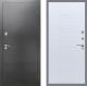 Входная металлическая Дверь Рекс (REX) 2А Серебро Антик FL-289 Белый ясень в Пущино
