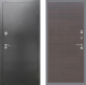 Входная металлическая Дверь Рекс (REX) 2А Серебро Антик GL венге поперечный в Пущино