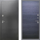 Входная металлическая Дверь Рекс (REX) 2А Серебро Антик GL Дуб тангенальный черный в Пущино