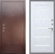 Входная металлическая Дверь Рекс (REX) 1 СБ-14 стекло белое Сандал белый в Пущино