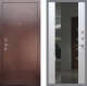 Входная металлическая Дверь Рекс (REX) 1 СБ-16 Зеркало Белый ясень в Пущино