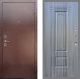 Входная металлическая Дверь Рекс (REX) 1 FL-2 Сандал грей в Пущино