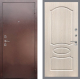 Входная металлическая Дверь Рекс (REX) 1 FL-128 Беленый дуб в Пущино