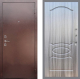 Входная металлическая Дверь Рекс (REX) 1 FL-128 Сандал грей в Пущино