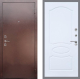 Входная металлическая Дверь Рекс (REX) 1 FL-128 Силк Сноу в Пущино