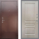 Входная металлическая Дверь Рекс (REX) 1 FL-243 Беленый дуб в Пущино