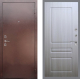 Входная металлическая Дверь Рекс (REX) 1 FL-243 Сандал белый в Пущино