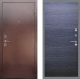 Входная металлическая Дверь Рекс (REX) 1 GL Дуб тангенальный черный в Пущино