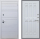 Входная металлическая Дверь Рекс (REX) 14 Силк Сноу FL-33 Белый ясень в Пущино