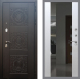 Входная металлическая Дверь Рекс (REX) 10 СБ-16 Зеркало Белый ясень в Пущино