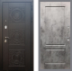 Входная металлическая Дверь Рекс (REX) 10 FL-117 Бетон темный в Пущино