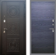 Входная металлическая Дверь Рекс (REX) 10 GL Дуб тангенальный черный в Пущино