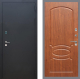 Входная металлическая Дверь Рекс (REX) 1A Черный Муар FL-128 Морёная берёза в Пущино