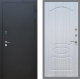Входная металлическая Дверь Рекс (REX) 1A Черный Муар FL-128 Сандал белый в Пущино