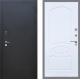 Входная металлическая Дверь Рекс (REX) 1A Черный Муар FL-128 Силк Сноу в Пущино