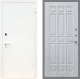 Входная металлическая Дверь Рекс (REX) 1А Белая шагрень FL-33 Сандал белый в Пущино