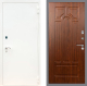 Входная металлическая Дверь Рекс (REX) 1А Белая шагрень FL-58 Морёная берёза в Пущино