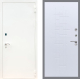 Входная металлическая Дверь Рекс (REX) 1А Белая шагрень FL-289 Белый ясень в Пущино