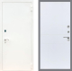 Входная металлическая Дверь Рекс (REX) 1А Белая шагрень FL-290 Силк Сноу в Пущино