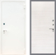 Входная металлическая Дверь Рекс (REX) 1А Белая шагрень GL Акация в Пущино