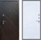 Входная металлическая Дверь Рекс (REX) 13 Венге FL-128 Силк Сноу в Пущино