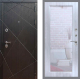 Входная металлическая Дверь Рекс (REX) 13 Венге Зеркало Пастораль Сандал белый в Пущино