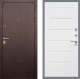 Входная металлическая Дверь Рекс (REX) Лайт 3К Сити Белый ясень в Пущино