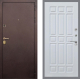 Входная металлическая Дверь Рекс (REX) Лайт 3К FL-33 Белый ясень в Пущино
