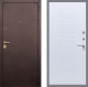 Входная металлическая Дверь Рекс (REX) Лайт 3К FL-289 Белый ясень в Пущино