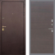 Входная металлическая Дверь Рекс (REX) Лайт 3К GL венге поперечный в Пущино