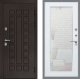 Входная металлическая Дверь Рекс (REX) Сенатор 3К Зеркало Пастораль Белый ясень в Пущино