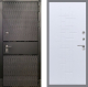 Входная металлическая Дверь Рекс (REX) 15 Черный Кварц FL-289 Белый ясень в Пущино