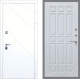 Входная металлическая Дверь Рекс (REX) 13 Силк Сноу FL-33 Белый ясень в Пущино