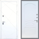 Входная металлическая Дверь Рекс (REX) 13 Силк Сноу FL-128 Белый ясень в Пущино