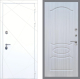 Входная металлическая Дверь Рекс (REX) 13 Силк Сноу FL-128 Сандал белый в Пущино