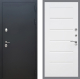 Входная металлическая Дверь Рекс (REX) 5 Черный Муар Сити Белый ясень в Пущино