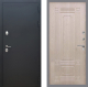Входная металлическая Дверь Рекс (REX) 5 Черный Муар FL-2 Беленый дуб в Пущино